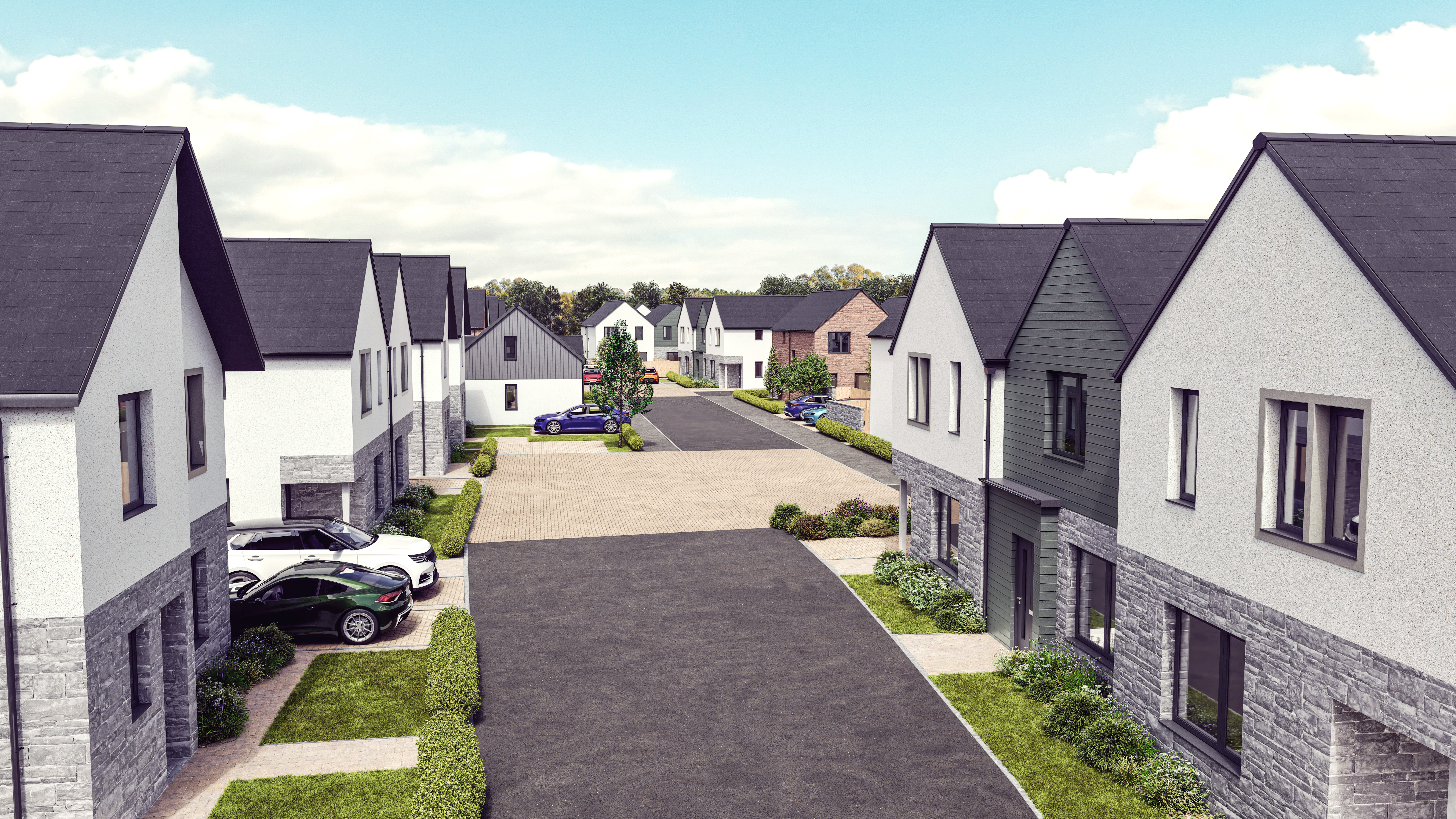 CGI of new housing development
